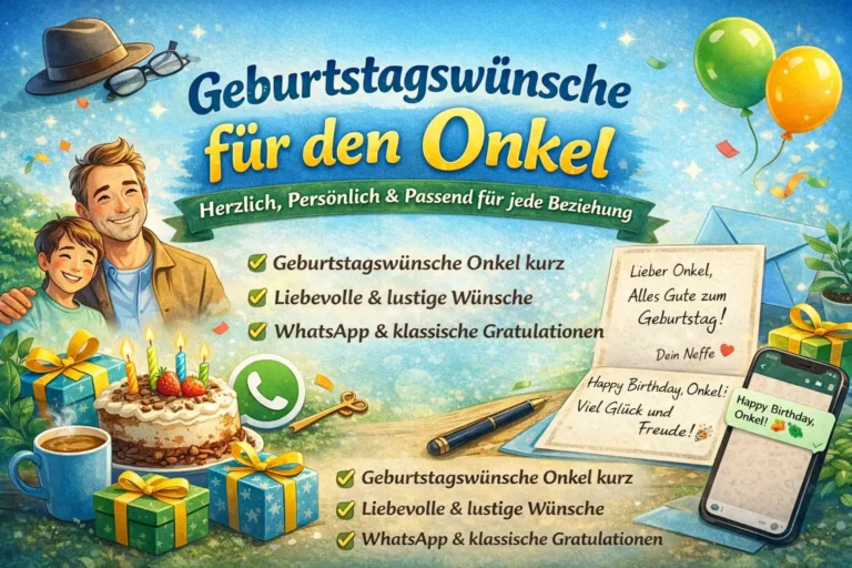 Geburtstagswünsche für den Onkel